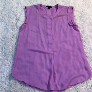 J Crew Popover Sleeveless Blouse Vivid Orchid 6T